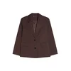 Bershka Blazer temno rjava