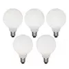 Komplet 5 zatemljivih LED žarnic E27 G95 mat 4W 430lm 2200-4000K