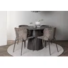 Venture Design Jedilna miza in stol Lanzo ter miza Modesto 120x75 cm rjavo in sivo