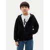 Calvin Klein Jopa Monogram Flock Zipthru LVCKTJB48B Črna Regular Fit