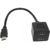 FAST ASIA Adapter HDMI - HDMI M2F (spliter) crni