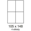 Etikete 105x148,5mm 4 etikete na list 100 listov Etikete