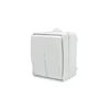 Nadometno stikalo za lestenec Aqua Plus IP44 belo 40223