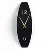 WALLXPERT APS137MS Dekorativni metalni zidni sat, Crni
