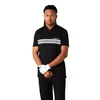 Moška majica CCM Golf 1/4 Zip Polo Black S