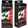 STARK Audio kabl 3.5mm stereo na 2X3.5mm stereo crni