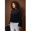 Trendyol Curve Ženska bluza Tbbaw26Af00103, Crna