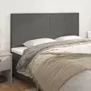 Uzglavlje sivo 200x5x118/128 cm umjetna koža