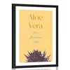 Plakat s paspartujem in stilskim napisom Aloe Vera - 40x60 white