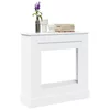 Okvir za kamin bijeli 90 x 30 x 90 cm od konstruiranog drva