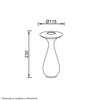 STONA LAMPA PUNJIVA T88091 2.5W 4000K IP54 BELA