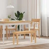 Klupa 90 cm puna drvena guma