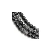 Poludragi kamen kugla 10 mm obsidijan niska