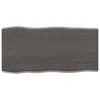 Stolna ploča tamnosmeđa 80x40x(2-6) cm obrađena hrastovina