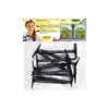 Plastični sidrni zatič črne barve 13cm 10 kosov