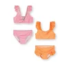 MINOTI Bikini oranžna/roza/bela