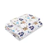 Bobono Komplet otroške posteljnine s polnilom, 2 kosa, 75x100cm NEWBORN - temno modri medvedki