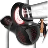 SuperLove Smart testicle Vibrating & Heating Cock Ring with App Black