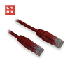 LYNX UTP povezovalni kabel Cat5e, PVC, CCA, 1m, rdeč (paket vsebuje 10 kosov)