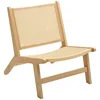 Homestar Fotelj z ratanskim naslonom 64x70x74 cm rjave barve