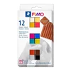 FIMO set 12x25 g z učinkom usnja - mix