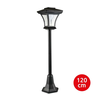 LED solarna lampa TIRANA LED/1,6W/1,2V 600 mAh IP44 crna