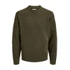 JACK & JONES Pulover JJESOHO OLLIE pikčasto rjava