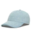 Calvin Klein Kapa s šiltom Denim Emblem Burnout LV04F5042G Svetlo modra