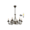 Brilagi - LED luster na lancu STEFANO 6xE14/40W/230V crna patina