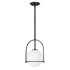 Quintiesse QN-SOMERSET-P-O-BK - Visilica na šipci SOMERSET 1xE27/60W/230V crna