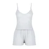 Trendyol Gray Melange Lace Detailed Corded Knitted Pajama Set with Rope Straps