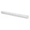 Modular Patch Panel, shielded, 24-port blank, 1U, Rack Mount, transp. label field, grey