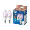 SET 2x LED RGB prigušiva sijalica Philips SMART C37 E14/4,9W/230V 2200-6500K