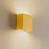 Argon LED stenska svetilka Gianto navzgor/navzdol, rumena - Dnevna soba/jedilnica - Sodobni - Kovina