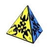 QiYi Qiyi Gear Pyraminx črna s ploščicami, (5000093621)