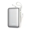 Joyroom Prenosna baterija 20000mAh 22,5W USB-C z dvojnim kablom - bela