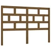 Vidaxl Posteljno vzglavje medeno rjavo 146x4x100 cm trdna borovina