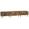 TV ormar 147 x 34,5 x 30 cm Dimljeni hrast Konstruirano drvo