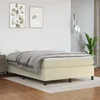 Okvir za krevet s oprugom krem 140x190 cm od umjetne kože
