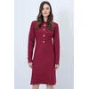 Trend Alacati Stili Ženska haljina Alc-X14402, Bordo