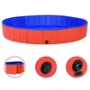 Sklopivi bazen za pse crveni 200 x 30 cm PVC