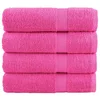 Vidaxl Premium brisače SOLUND 4 kos roza 70x140 cm 600 g/m2