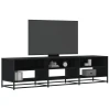 TV ormarić crni 180x40x46 cm od konstruiranog drva