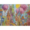 Heye Puzzle Charming Village: Pink trees 1000 kosov