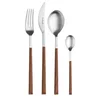 Pintinox set jedilnega pribora Sushi Queen Mahogany Satin, 24 kosov, črno-zlata darilna škatla