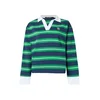 Karl Lagerfeld Majica IKON temno modra/zelena/bela