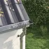 vidaXL Zaščita za listje na žlebu 8 pcs srebrna 50 mm Nerjaveče jeklo