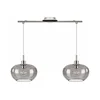 BRILAGI - LED luster na sajli RETRO GLASS 2xE27/60W/230V mat hrom/zadimljeno siva