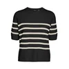 VERO MODA Pulover VMSABA črna/bela