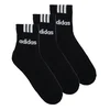 adidas 3-Stripes Linear Half-Crew Cushioned Socks 3 Pairs Črna